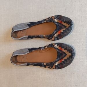 Lucky Brand Aztec Print Ballet Flats